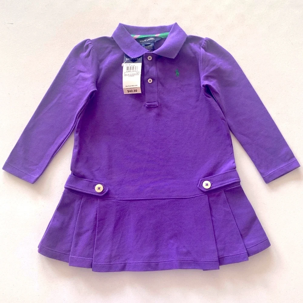 Ralph Lauren  Baby Girls Purple 2 Piece Set 24M